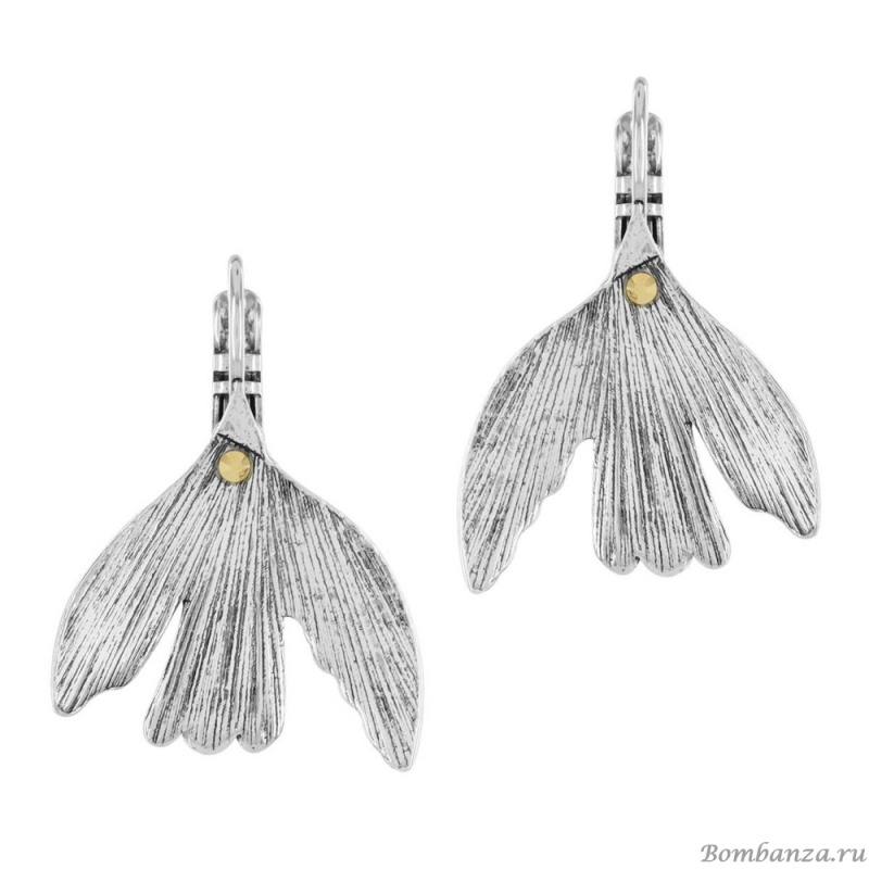 Серьги TARATATA, Libertad, со стразами, TT-E23-09777-10A серебристый