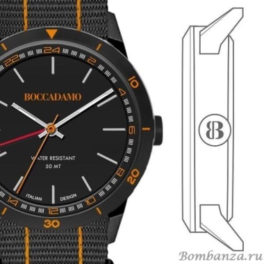 Часы Boccadamo, Navy Black NV026 BW