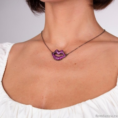 Колье Moon Paris, Ringo, "Искушение", с кристаллами, MR-22.04-131 розовый Колье Moon Paris, Ringo, "Искушение", с кристаллами, MR-22.04-131 розовый