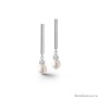 Серьги Coeur de Lion, Asymmetry White-Silver 1102/21-1417. Германия