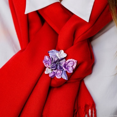 Брошь Shadore, Фиалки