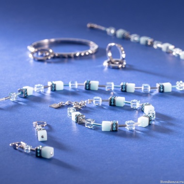 Колье Coeur de Lion, Light Aqua, 4020/10-2020 Колье Coeur de Lion, Light Aqua, 4020/10-2020