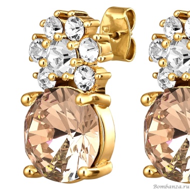 Серьги Dyrberg Kern, BECKIA SG GOLDEN / CRYSTAL, 460068 Серьги Dyrberg Kern, BECKIA SG GOLDEN / CRYSTAL, 460068