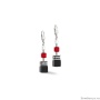 Серьги Coeur de Lion, Black-Red 4530/20-1303. Германия