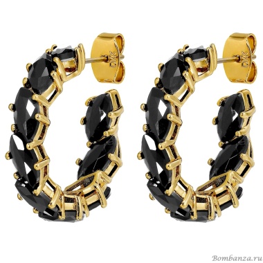 Серьги Dyrberg Kern, TAMARIN SG BLACK, 470016 Серьги Dyrberg Kern, TAMARIN SG BLACK, 470016