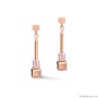 Серьги Coeur de Lion, Rose Gold Lilac 5042/21-0829. Германия