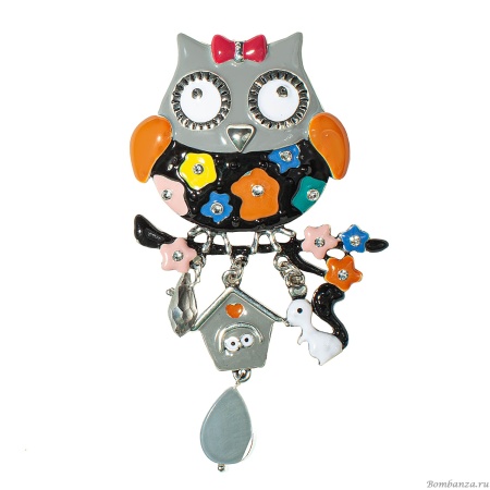 Брошь Shadore, Сова с домиком