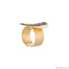 Кольцо Katerina Vassou, Lucida, разъемное, с кристаллами, KV23.2-303766 золотистый