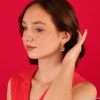 Серьги TARATATA, Cannelle, с цветной смолой и стеклянными бусинами, TT-E24-01705-20M золотистый Серьги TARATATA, Cannelle, с цветной смолой и стеклянными бусинами, TT-E24-01705-20M золотистый