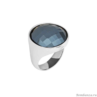 Кольцо Possebon, pearl black agate 19 мм