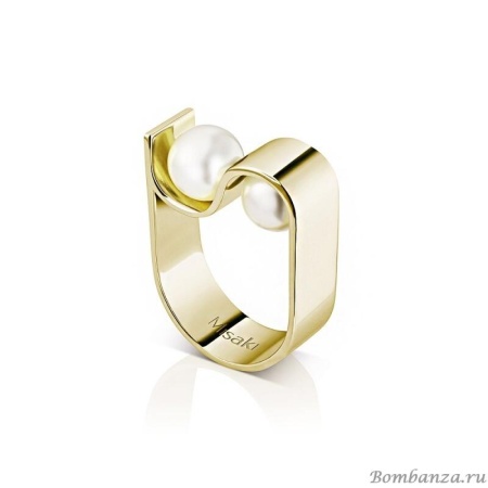 Кольцо Misaki  Ring Initials Gold 54 RINITIALSGOLD54 BW/G
