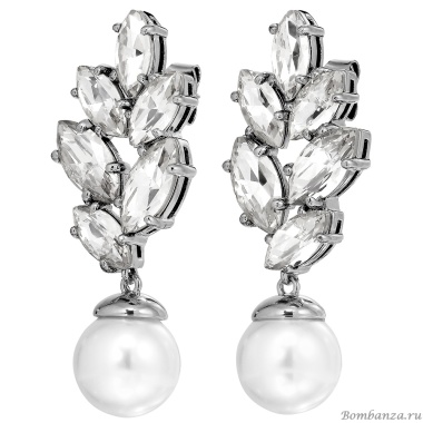 Серьги Dyrberg Kern, BALETE SS CRYSTAL_WHITE PEARL, 470028 Серьги Dyrberg Kern, BALETE SS CRYSTAL_WHITE PEARL, 470028