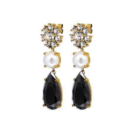 Серьги Dyrberg Kern, MISIA SG BLACK / CRYSTAL, 470094