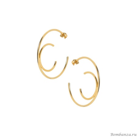 Серьги Katerina Vassou, Tiana, полукольца, KV23-307680 золотистый