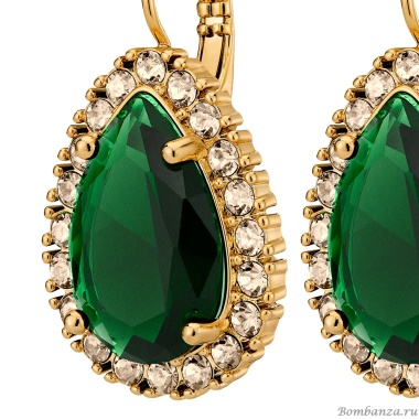 Серьги Dyrberg Kern, FIORA SG EMERALD GREEN/GOLDEN, 450076 Серьги Dyrberg Kern, FIORA SG EMERALD GREEN/GOLDEN, 450076