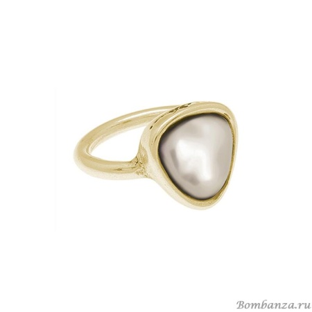 Кольцо Ciclon со вставкой  CN-ORO516_2700 белый р-р 18