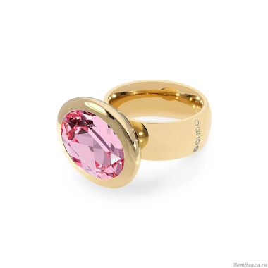 Кольцо Qudo, TIVOLA big G light rose  17.2 мм, 632108/17.2 R/G