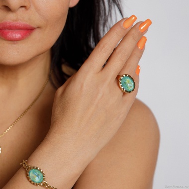 Кольцо Qudo, TIVOLA UNICA Big G Silky Sage Delite 54, 688213 Кольцо Qudo, TIVOLA UNICA Big G Silky Sage Delite 54, 688213