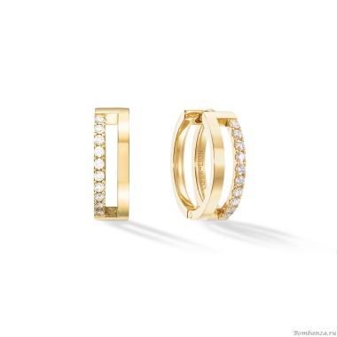 Серьги Coeur de Lion, Crystal-Gold, 0136/21-1816 Серьги Coeur de Lion, Crystal-Gold, 0136/21-1816