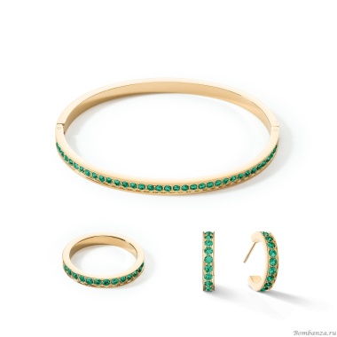 Серьги Coeur de Lion, Dark Green-Gold, 0127/21-0549 Серьги Coeur de Lion, Dark Green-Gold, 0127/21-0549