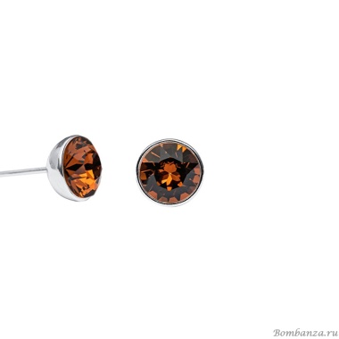 Пусеты Fiore Luna, Smoked Topaz Пусеты Fiore Luna, Smoked Topaz