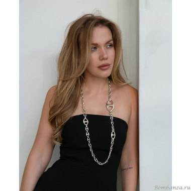 Колье Ciclon, Coral, металл, CN-251810 серебристый