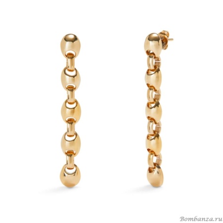 Серьги UNOde50 Ser Intrepida, с золотом PEN0991ORO0000U