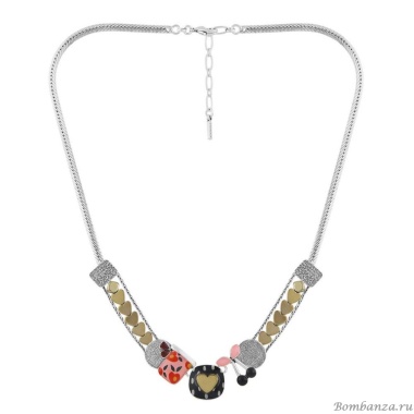 Колье TARATATA, Kiff me, с цветной смолой и стеклянными бусинами, TT-H24-08112-105 розовый Колье TARATATA, Kiff me, с цветной смолой и стеклянными бусинами, TT-H24-08112-105 розовый