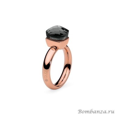 Кольцо Qudo, Firenze smoke 18.5 мм 611055 BW/RG Кольцо Qudo, Firenze smoke 18.5 мм 611055 BW/RG