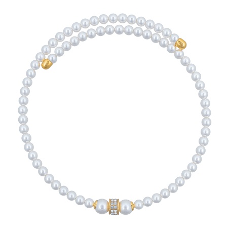 Колье Fiore Luna, Cylinder Crystal, B2409PE-N02.2 BW/G