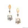 Серьги Nature Bijoux, Karakorum, перламутр,кость,далматинская яшма, NB22.1-12-77310 золотистый Серьги Nature Bijoux, Karakorum, перламутр,кость,далматинская яшма, NB22.1-12-77310 золотистый