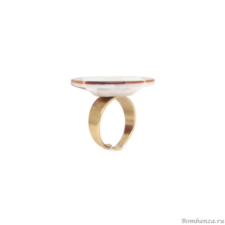 Кольцо Nature Bijoux, San Lazzaro, разъемное, с перламутровой мозайкой, NB25.2-19-25852 бежевый