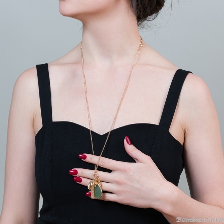 Колье Fiore Luna, GREEN AVENTURINE