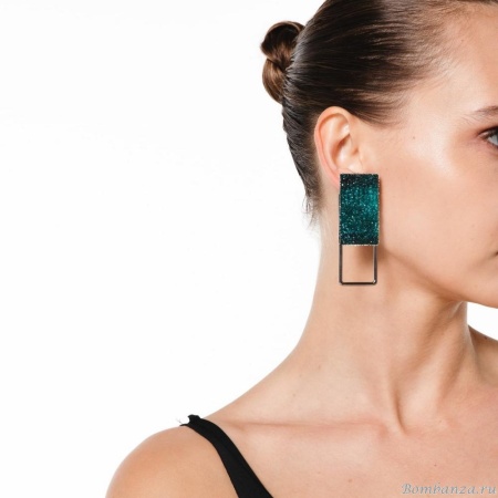 Серьги Katerina Vassou, Anemone, с кристаллами, KV24.1-308933B серебристый