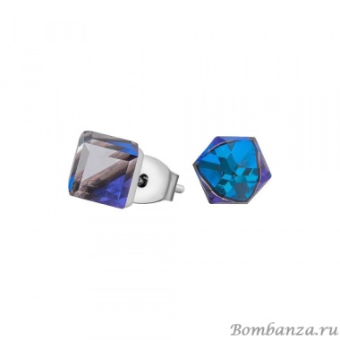 Пусеты Fiore Luna, Crystal Bermuda Blue Пусеты Fiore Luna, Crystal Bermuda Blue