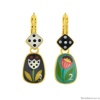 Серьги TARATATA, Jeu De L`oie, асимметричные, с цветной смолой, TT-H24-01707-20M золотистый Серьги TARATATA, Jeu De L`oie, асимметричные, с цветной смолой, TT-H24-01707-20M золотистый