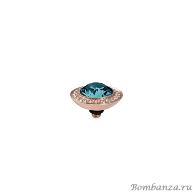 Шарм Qudo, Tondo Deluxe Indicolite 647168 BL/RG Шарм Qudo, Tondo Deluxe Indicolite 647168 BL/RG