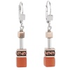 Комплект Coeur de Lion Dark Orange, колье и серьги, 4016/10-20-0221. Германия