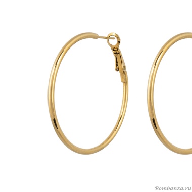 Серьги Fiore Luna, Кольцо Fiore Luna, 40, AWE2950-G-2-40mm Серьги Fiore Luna, Кольцо Fiore Luna, 40, AWE2950-G-2-40mm