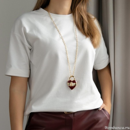 Колье Francesca Bianchi, с эмалью, FB25.2-61S красный