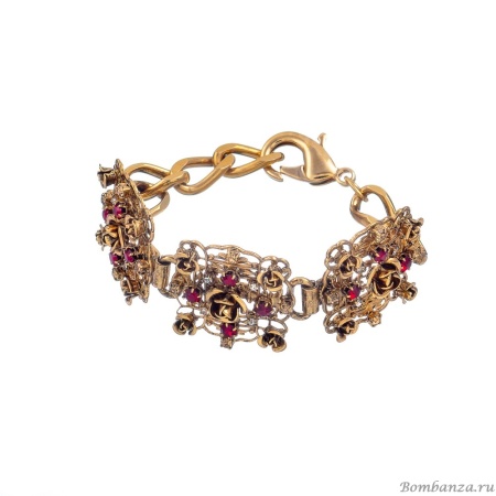 Браслет Celeste G, с кристаллами Swarovski и фианитами, CS25.1-1904 красный