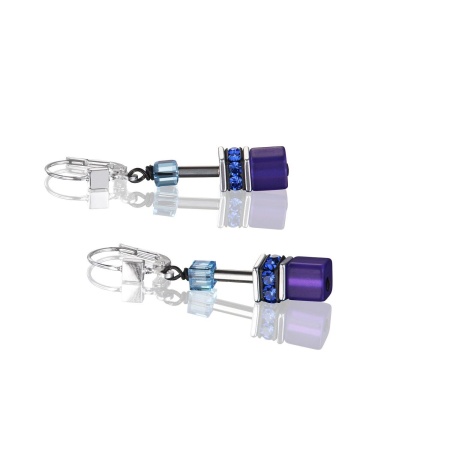 Серьги Coeur de Lion GeoCUBE®, Blue-Purple, 2838/20-0708 Серьги Coeur de Lion GeoCUBE®, Blue-Purple, 2838/20-0708. Германия