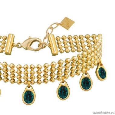 Колье VIDDA, Lady, с австрийскими кристаллами, VD22-01471 зеленый, 45см