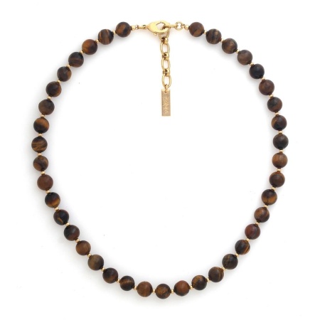 Колье Nature Bijoux, Jaguar, с тигровым глазом, NB25.2-15-43651 коричневый