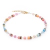 Колье Coeur de Lion,  Aqua-Apricot, 2838/10-2028 Колье Coeur de Lion,  Aqua-Apricot, 2838/10-2028