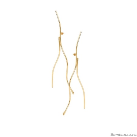 Серьги Katerina Vassou, Willow, изогнутые стержни, KV23-306566G золотистый