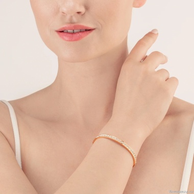 Браслет Coeur de Lion, Crystal-Rose gold 19 см 0131/37-1822. Германия
