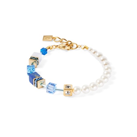 Браслет Coeur de Lion, Blue-Gold, 5086/30-0716