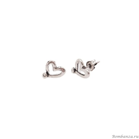 Пуссеты Tucco, Cuore, в форме сердца, TC-TMPE05 серебристый