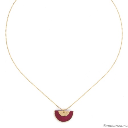 Колье Franck Herval, Marly, с ракушкой Capiz в смоле, FH25.2-15-64432 бордовый